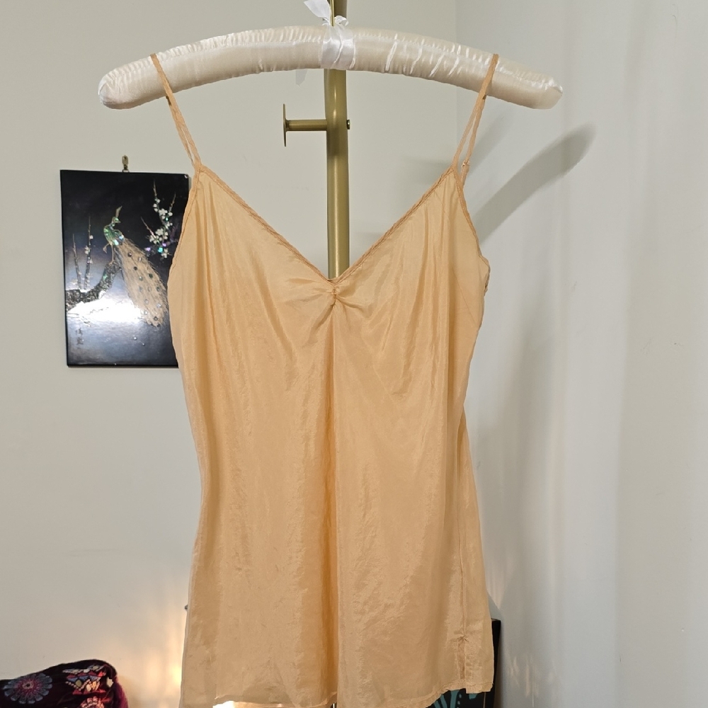 Yoana Baraschi Peach 100% Silk Camisole